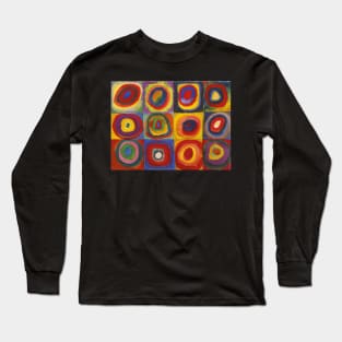 Kandinsky Squares With Concentric Circles Long Sleeve T-Shirt